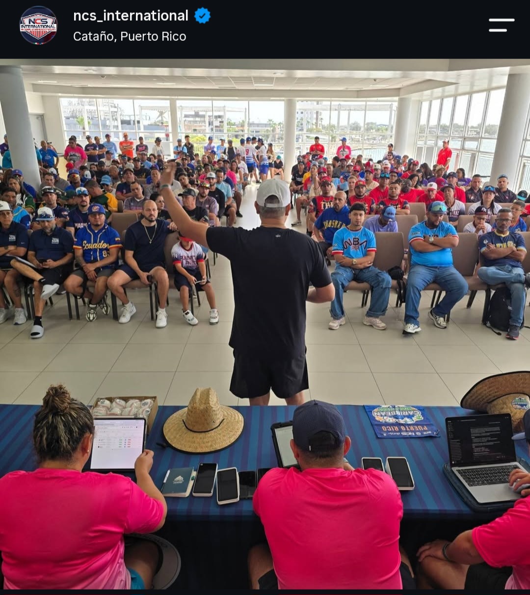 Caribbean World Series team meeting